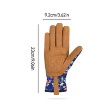 Load image into Gallery viewer, 1Pair Microfiber Printed Protective Gloves Outdoor Garden Planting Weeding Trimming Stab-Proof Wear-Resistant Protective Gloves