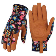 Load image into Gallery viewer, 1Pair Microfiber Printed Protective Gloves Outdoor Garden Planting Weeding Trimming Stab-Proof Wear-Resistant Protective Gloves