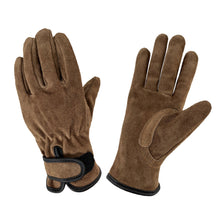 Load image into Gallery viewer, 1 Pair Outdoor Cowhide Protective Gloves Camping Welding Gardening Picking Heavy Lifting Fireproof Anti-Slip Wear Labor Protective Gloves