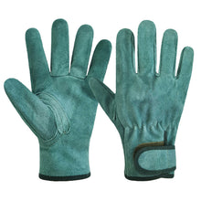 Load image into Gallery viewer, 1 Pair Cowhide Protective Gloves Outdoor Wear Resistant Heat Insulation Stab-Proof Protective Gloves For Welding Grinding Horticultural Picking Construction Handling