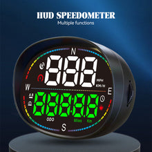 Load image into Gallery viewer, Car HUD Head Up Display Car Digital GPS Speedometer Gauges Compass Speed Meter Atmosphere Light Overspeed Alarm With Atmosphere Light Pickup Trucks