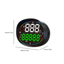 Load image into Gallery viewer, Car HUD Head Up Display Car Digital GPS Speedometer Gauges Compass Speed Meter Atmosphere Light Overspeed Alarm With Atmosphere Light Pickup Trucks
