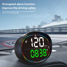 Load image into Gallery viewer, Car HUD Head Up Display Car Digital GPS Speedometer Gauges Compass Speed Meter Atmosphere Light Overspeed Alarm With Atmosphere Light Pickup Trucks