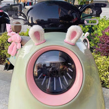 Load image into Gallery viewer, 2Pcs Car Motorcycle Helmet Decoration Electric Bike Soft Plush Ears For Motocross Full Face Off Road Helmet Sticker