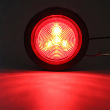 Load image into Gallery viewer, 1Pc 4LED Truck Side Lights Trailer Clearance Marker Lights LED Marker Lights Warning Round Rear Light 10-30V