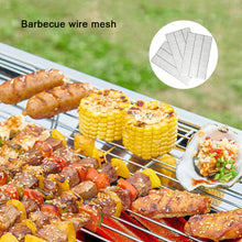 Load image into Gallery viewer, Stainless Steel Food Grade 60cm Rectangle BBQ Charcoal Grate Barbecue Grill Wire Grid Mesh Net