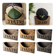Load image into Gallery viewer, Wooden Hat Holder Baseball Hats Holders Storage Rack Cap Bracket Gift For Dad Papa Husband Mens
