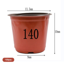 Load image into Gallery viewer, 100Pcs 4 Size Plant Pot Garden Nursery Cup Flowerpots Planter Seed Trays Flower Vegetable Container Grow Box