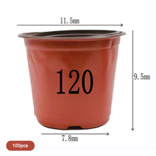 Load image into Gallery viewer, 100Pcs 4 Size Plant Pot Garden Nursery Cup Flowerpots Planter Seed Trays Flower Vegetable Container Grow Box