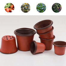 Load image into Gallery viewer, 100Pcs 4 Size Plant Pot Garden Nursery Cup Flowerpots Planter Seed Trays Flower Vegetable Container Grow Box