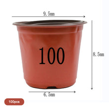 Load image into Gallery viewer, 100Pcs 4 Size Plant Pot Garden Nursery Cup Flowerpots Planter Seed Trays Flower Vegetable Container Grow Box