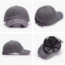 Load image into Gallery viewer, Retro Washed Cotton Baseball Caps Spring Summer Men Women Cotton Adjustable Casual Hat Hip Hop Streetwear Sun Hats