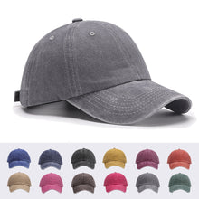 Load image into Gallery viewer, Retro Washed Cotton Baseball Caps Spring Summer Men Women Cotton Adjustable Casual Hat Hip Hop Streetwear Sun Hats