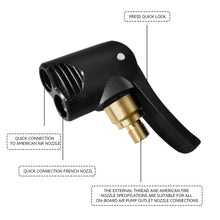Load image into Gallery viewer, Car Tire Air Chuck Inflator Pump Valve Connector Car Tyre Wheel Valve Brass Clip-on Adapter for Inflatable Pump
