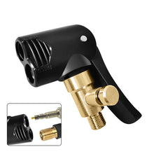 Load image into Gallery viewer, Car Tire Air Chuck Inflator Pump Valve Connector Car Tyre Wheel Valve Brass Clip-on Adapter for Inflatable Pump