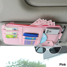 Load image into Gallery viewer, Car Visor Organizer Sunglasses Holder Visor Multi-Pocket Accessories for Trucks Interior Car Accessories Pouch Pen Holder