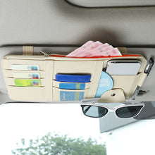 Load image into Gallery viewer, Car Visor Organizer Sunglasses Holder Visor Multi-Pocket Accessories for Trucks Interior Car Accessories Pouch Pen Holder
