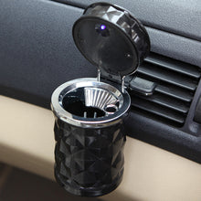 Load image into Gallery viewer, Universal Aluminum Alloy Car Ashtray With LED Light Ash Tray Cup Smokeless Portable Auto Ashtray Flame Retardant Car Accessories