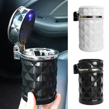 Load image into Gallery viewer, Universal Aluminum Alloy Car Ashtray With LED Light Ash Tray Cup Smokeless Portable Auto Ashtray Flame Retardant Car Accessories