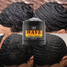 Load image into Gallery viewer, Hair Style Wave Control Pomade Black Men Strong Hold 360 Waves Layered Style Clay Wavy Grease Builder for Hair Silky Shine