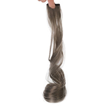 Load image into Gallery viewer, Colored Large Wave Long Curly Wig Ear Hanging Dye Hair Extensions Invisible High Temperature Silk Wig Patch