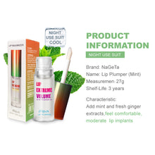 Load image into Gallery viewer, Ginger Mint Lip Enriching Oil Plant Lip Care Essence Liquid Enhances Plump Lip Lip Oil Makeup Cosmetics