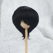 Load image into Gallery viewer, 1/3 BJD Dolls 22-23CM Head Circumference Short Hair High Temperature Fiber Soft Silk Doll Wig Multi-color Doll's Accessories