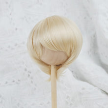 Load image into Gallery viewer, 1/3 BJD Dolls 22-23CM Head Circumference Short Hair High Temperature Fiber Soft Silk Doll Wig Multi-color Doll's Accessories