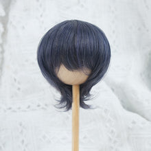 Load image into Gallery viewer, 1/3 BJD Dolls 22-23CM Head Circumference Short Hair High Temperature Fiber Soft Silk Doll Wig Multi-color Doll's Accessories