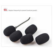 Load image into Gallery viewer, 10Pcs Black Mic Protector Replacement Headset Foam Covers Windscreen Windshield Sponge Covers Microphone Cover for Meeting Mic