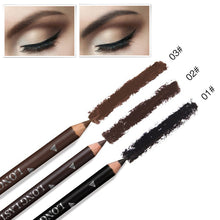 Load image into Gallery viewer, 12Pcs Waterproof Eyebrow Pencil Easy Color Natural Black Brown Eye Makeup Pen Cosmetic Beginner Practice Eyebrow Beauty Tools