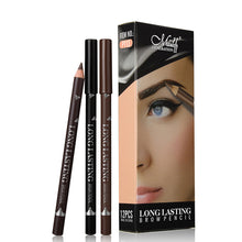 Load image into Gallery viewer, 12Pcs Waterproof Eyebrow Pencil Easy Color Natural Black Brown Eye Makeup Pen Cosmetic Beginner Practice Eyebrow Beauty Tools