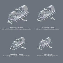 Load image into Gallery viewer, 20/5PCS USB Cable Organizer Clips Wire Winder Holder Earphone Mouse Cord Clip Protector Management Adhesive Hooks Desk Clamp