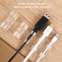 Load image into Gallery viewer, 20/5PCS USB Cable Organizer Clips Wire Winder Holder Earphone Mouse Cord Clip Protector Management Adhesive Hooks Desk Clamp