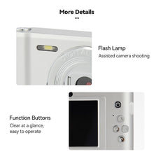 Load image into Gallery viewer, 4K 5000W Pixels Retro HD Camera Double Photography 8X Zoom Home Travel Portable Card Camera