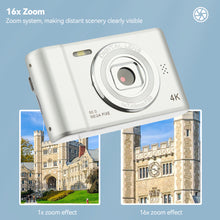 Load image into Gallery viewer, 4K 5000W Pixels Retro HD Camera Double Photography 8X Zoom Home Travel Portable Card Camera