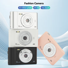 Load image into Gallery viewer, 4K 5000W Pixels Retro HD Camera Double Photography 8X Zoom Home Travel Portable Card Camera