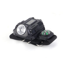 Load image into Gallery viewer, Multifunctional Outdoor Emergency Watch Light With Compass Camping Hike Rechargeable Wrist Light LED Glare Flashlight