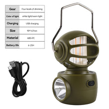 Load image into Gallery viewer, Multi-Functional Outdoor Camping Alien Atmosphere Light USB Charging LED Strong Light Emergency Tent Light Portable Flashlight