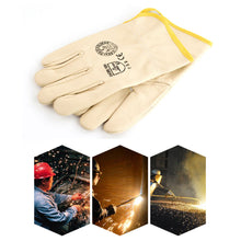 Load image into Gallery viewer, 1Pair Cowhide Electric Welding Protective Gloves Wear-Resistant Anti-Scald Industrial Protective Gloves