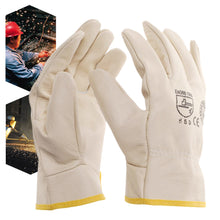 Load image into Gallery viewer, 1Pair Cowhide Electric Welding Protective Gloves Wear-Resistant Anti-Scald Industrial Protective Gloves