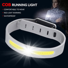 Load image into Gallery viewer, Outdoor COB Floodlight Sensor Arm Light Elastic Adjustable Ultra Light LED Night Run Night Fishing Flashlight USB Charging