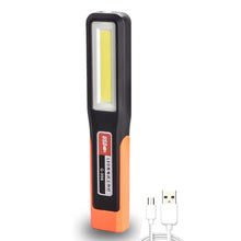Load image into Gallery viewer, Portable LED Work Light With Magnet And Hook USB Rechargeable Flashlight For Car Repair Outdoor Camping