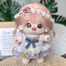 Load image into Gallery viewer, 20CM Cotton Doll Rompers Cartoon Plush Doll Replacement Outfit Playing House Accessories Mini Clothes
