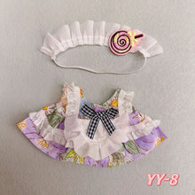 Load image into Gallery viewer, 20CM Cotton Doll Rompers Cartoon Plush Doll Replacement Outfit Playing House Accessories Mini Clothes