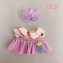 Load image into Gallery viewer, 20CM Cotton Doll Rompers Cartoon Plush Doll Replacement Outfit Playing House Accessories Mini Clothes