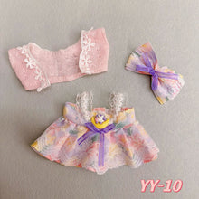Load image into Gallery viewer, 20CM Cotton Doll Rompers Cartoon Plush Doll Replacement Outfit Playing House Accessories Mini Clothes