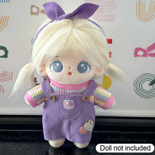 Load image into Gallery viewer, 20CM Cotton Doll Rompers Cartoon Plush Doll Replacement Outfit Lolita Dress Playing House Accessories Mini Clothes