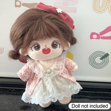 Load image into Gallery viewer, 20CM Cotton Doll Rompers Cartoon Plush Doll Replacement Outfit Lolita Dress Playing House Accessories Mini Clothes