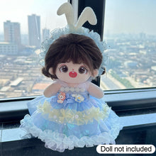 Load image into Gallery viewer, 20CM Cotton Doll Rompers Cartoon Plush Doll Replacement Outfit Lolita Dress Playing House Accessories Mini Clothes